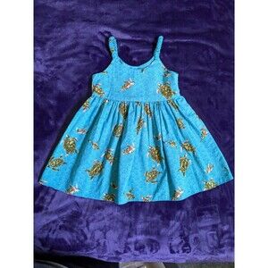 Pacific Legend Apparel Hona Girls Hawaiian Turtle Flared Dress Size 3/4